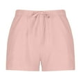 thumbnail image 4 of Women's Summer Solid Comfortable Casual High Waisted Shorts, 4 of 5