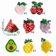 thumbnail image 5 of Internet Celebrity Taking Photo Side Bangs Hair Claw with Mini Fruit Shape Hair Catch for Woman Teens Braids Side Bangs, 5 of 13