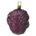 thumbnail image 2 of Purple Chinese Cabbage Polish Glass Christmas Ornament Vegetable Food Set of 2, 2 of 4