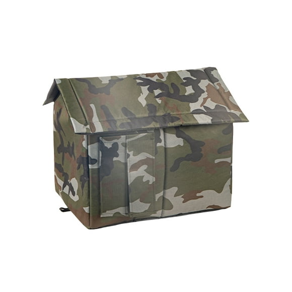 Meitianfacai Cat House for Outdoor Cat Insulated Stray Feral Cat Shelter Weatherproof Small Dog House Outdoor Pet Shelter Waterproof Warm Pet Cave Wild Animal Tent Bed,17.7"x15"x14.6"