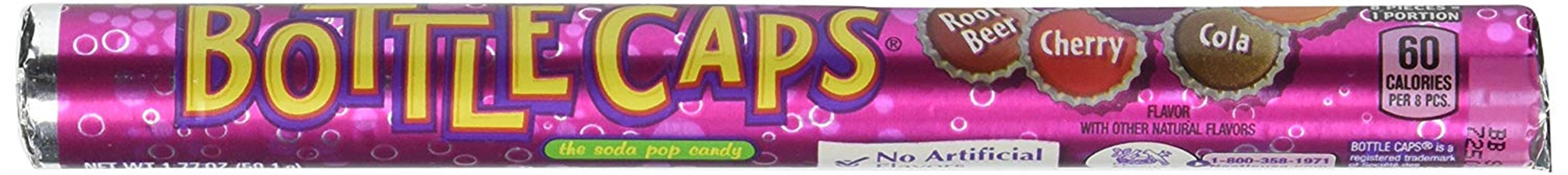 Nestle Bottle Caps Soda Pop Candy, 24 count