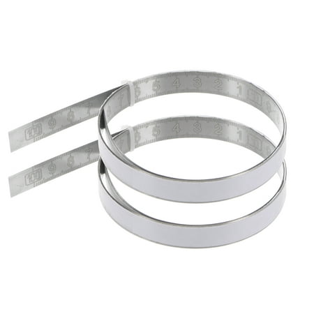 

2 Pack Self Adhesive Tape Measure 100cm Right to Left Read Measuring Tape Stainless Steel Sticky Ruler