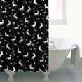 thumbnail image 5 of Waterproof Bathroom Curtain 72" x 84" - Colorful Space Theme with Planets, Galaxy & Astronaut, Fade-Resistant Polyester Fabric for Children, 5 of 5