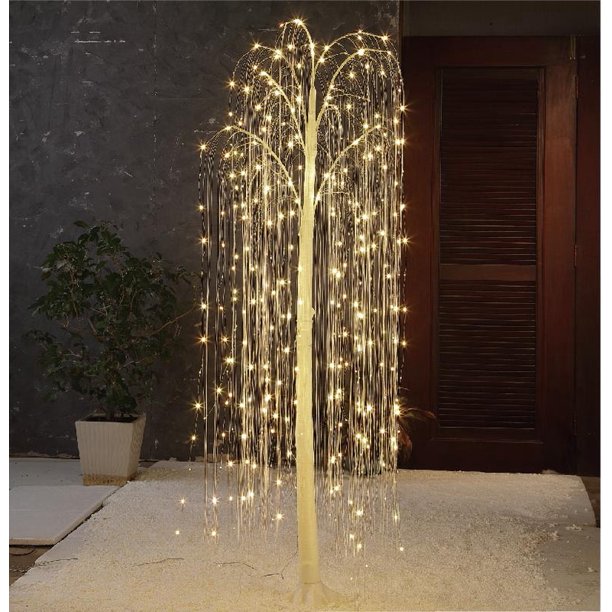 Holiday Time LED Willow Tree Indoor/Outdoor Christmas Decoration Walmart.com