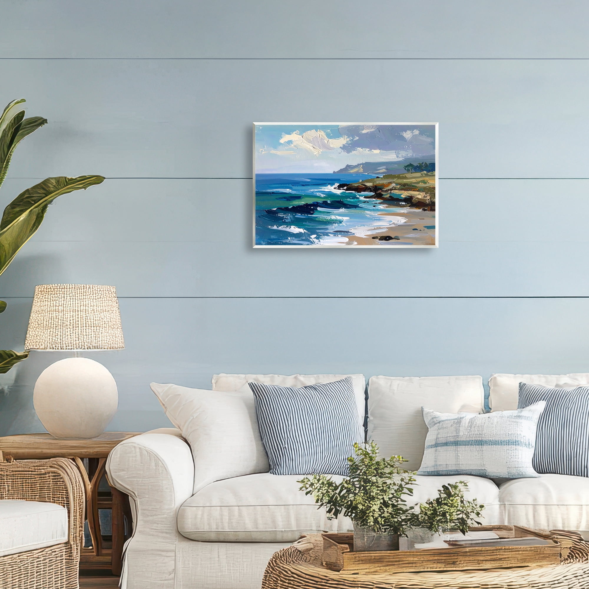 Stupell Industries Sky To Sea Impression Wall Plaque Art, design by Alonza Saunders