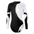 thumbnail image 5 of renvena Kids Girls One-Piece Sparkly Long Sleeve Athletic Gymnastics Leotards Ballet Dance Leotards Activewear, 5 of 7