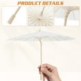 thumbnail image 3 of OULII 2Pcs White Umbrella Photography Prop Handicraft Paper Umbrella for Theatrical Use, 3 of 8