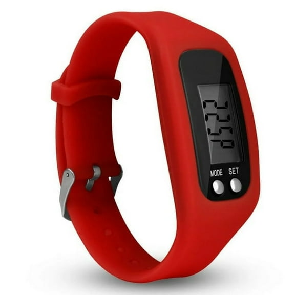 PEACNNG Pedometer Watch with LCD Display Simple Operation Walking Fitness Tracker Wrist Band Digital Step Counter New Daily Necessities