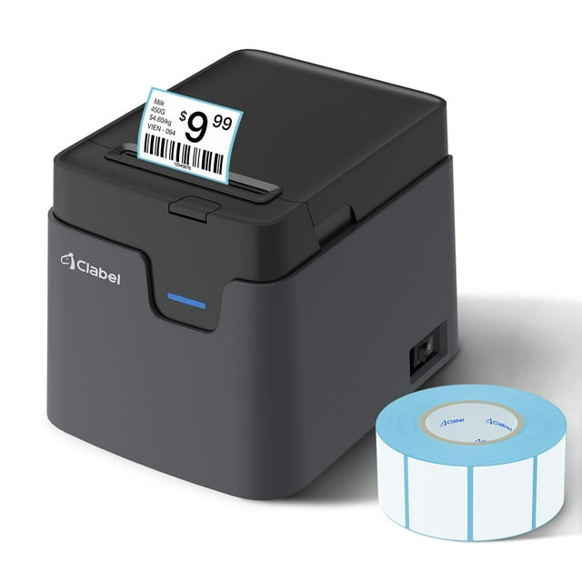 Impresora de etiquetas de código de barras Bluetooth CLABEL 221D 5 x 7,6 cm con rollo