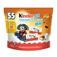 thumbnail image 1 of KINDER CHOCOLATE Mini, Halloween Chocolates, 55 Individually Wrapped Milk Chocolates Per Bag, 1 of 7