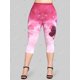 thumbnail image 2 of Leggings Capri de Talla Grande de Estampado de Mariposa Rosegal Leggings de talla grande, 2 of 5