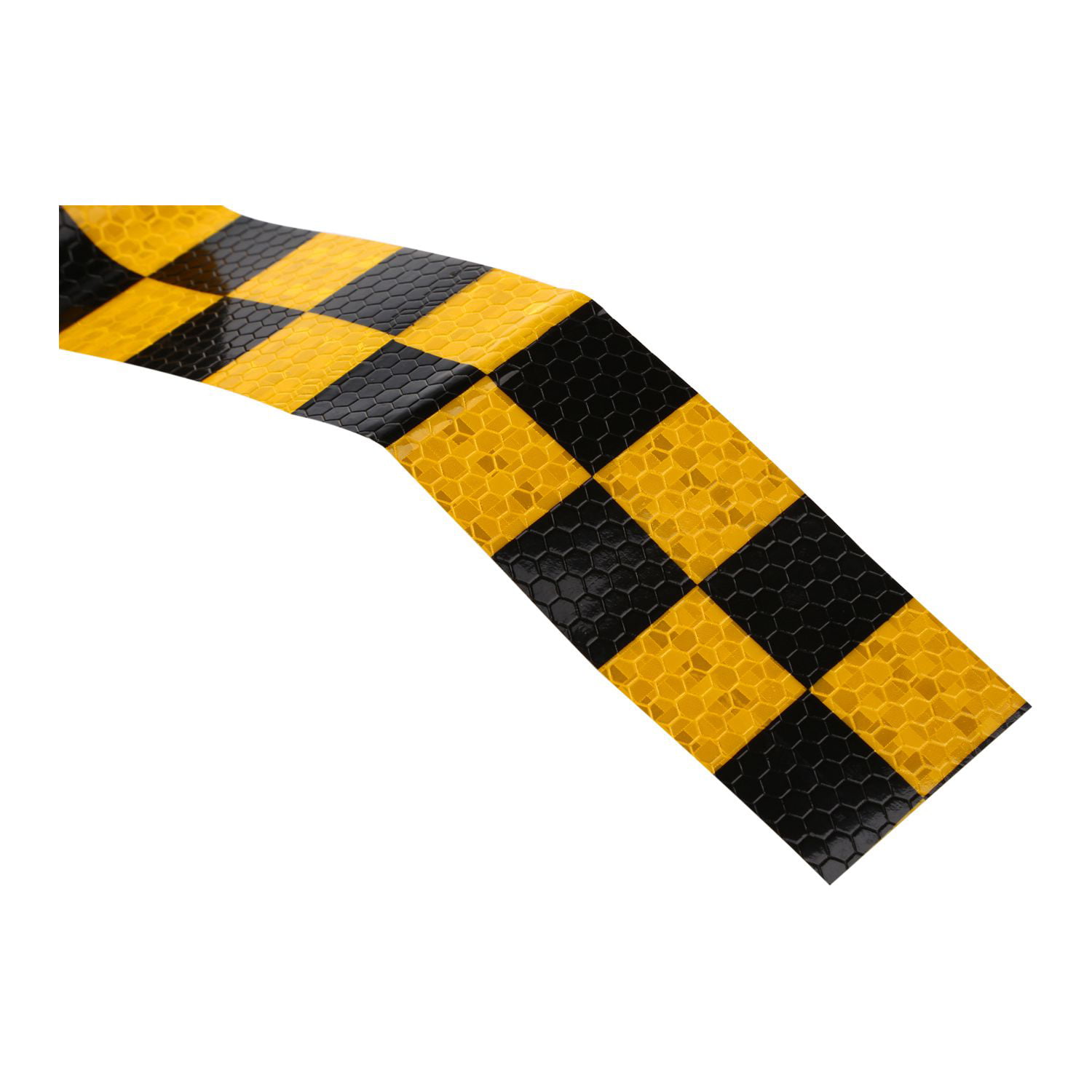 1 Roll Black Yellow Safety Warning Caution Conspicuity Tape Strip Sticker 1"x33M 