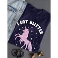 thumbnail image 3 of I Eat Glitter For Breakfast T-Shirt Women -Smartprints Designs, Female 3X-Large, 3 of 4