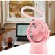 thumbnail image 3 of Ventilador USB portátil con luz LED, 3 mini ventiladores ajustables, lámpara de escritorio pequeña práctica, ventilador de refrigeración USB para niños, 3 of 5