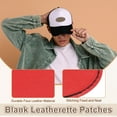 thumbnail image 3 of Uxcell Blank Leatherette Patches, Oval Faux Leather Hats Patches with Adhesive Iron-on Heat Press Laserable Rustic for Hats DIY Fabric Repair Sew Red, 3 of 6