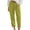 Green, variant on yunLCZ Pants Plus Size for Women Women's Spring/summer Breasted Cotton/linen Loose Casual Pants Work Clothes for Office