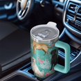 thumbnail image 6 of OBREWU Labrador Dogs with Flowers Tumbler with Handle and Lid,Labrador Dogs with Flowers 40oz Double Wall Vacuum Insulated Tumbler,Cups Gift for Women and Men, 6 of 7