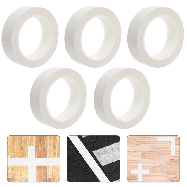 WRITWAA 5 Rolls Tape Heavy Duty Duct Tape White PVC For General Users