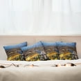 thumbnail image 7 of Ambesonne Modern Throw Pillow Cover 4 Pack, Sunset at London City, 16", Yellow Bluegrey, 7 of 7