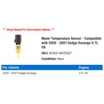 thumbnail image 2 of Water Temperature Sensor - Compatible with 2000 - 2007 Dodge Durango 4.7L V8 2001 2002 2003 2004 2005 2006, 2 of 2