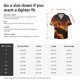 thumbnail image 5 of Fotbe Cool Fire Man Camisa Estampada de Manga Corta para Hombre, Casual de Verano, Estilo Playero, Sin Arrugas-Large, 5 of 5