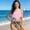 Style2-Pink girl swimsuits, variant on Girls Bikini Swimsuits 2 Piece Ruffled Swim Tank Top High Waisted Bottom Set Tiered Flounce Bathing Suit Adjustable Straps Girls' Swimwear 7-14 Years
