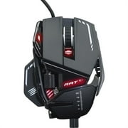 Mad Catz The Authentic R.A.T. 8+ Optical Gaming Mouse - Pixart 3389 - Cable - Black - USB 2.0 - 16000 dpi - 11 Button(s)