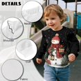 thumbnail image 6 of Uorisanigo Toddler Sweatshirt Girl Pullover Sweater Christmas Snowman Gifts Long Sleeve Crewneck Sweatshirt Shirts with Ruffled Shoulders for Playtime & Outings Age 1-8, 6 of 7