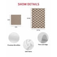 thumbnail image 7 of Brown Moroccon Kitchen Dish Towels for Drying Dishes Set of 4, Retro Country Minimalist Abstract Motifs Waffle Weave Microfiber Terry Hand Tea Bathroom Towels Quick Dry & Absorbent Towel 12x12, 7 of 7