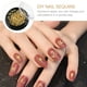 thumbnail image 5 of 1 caja de adornos para uñas con forma de luna dorada y estrella, para manicura, con purpurina y aleación., 5 of 5