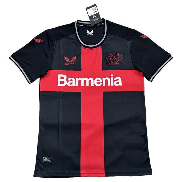 Para Bayer Leverkusen 2023-2024 Camiseta de local Camiseta de fútbol de manga corta con cuello redondo