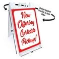 thumbnail image 2 of Now Offering Curbside Pickup (24" X 36") Standard A-Frame Signicade, Includes Decal Applied To Stand, 2 of 4
