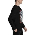 thumbnail image 4 of Babymetal Men's Tee Cool Long Sleeve Outdoor Gym Workout Crewneck Black T Shirts, 4 of 6
