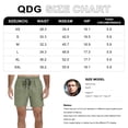 thumbnail image 5 of QDG Men's Quick Dry Swim Trunks Beach Board Shorts with Adjustable Drawstring Waist, 5 of 8