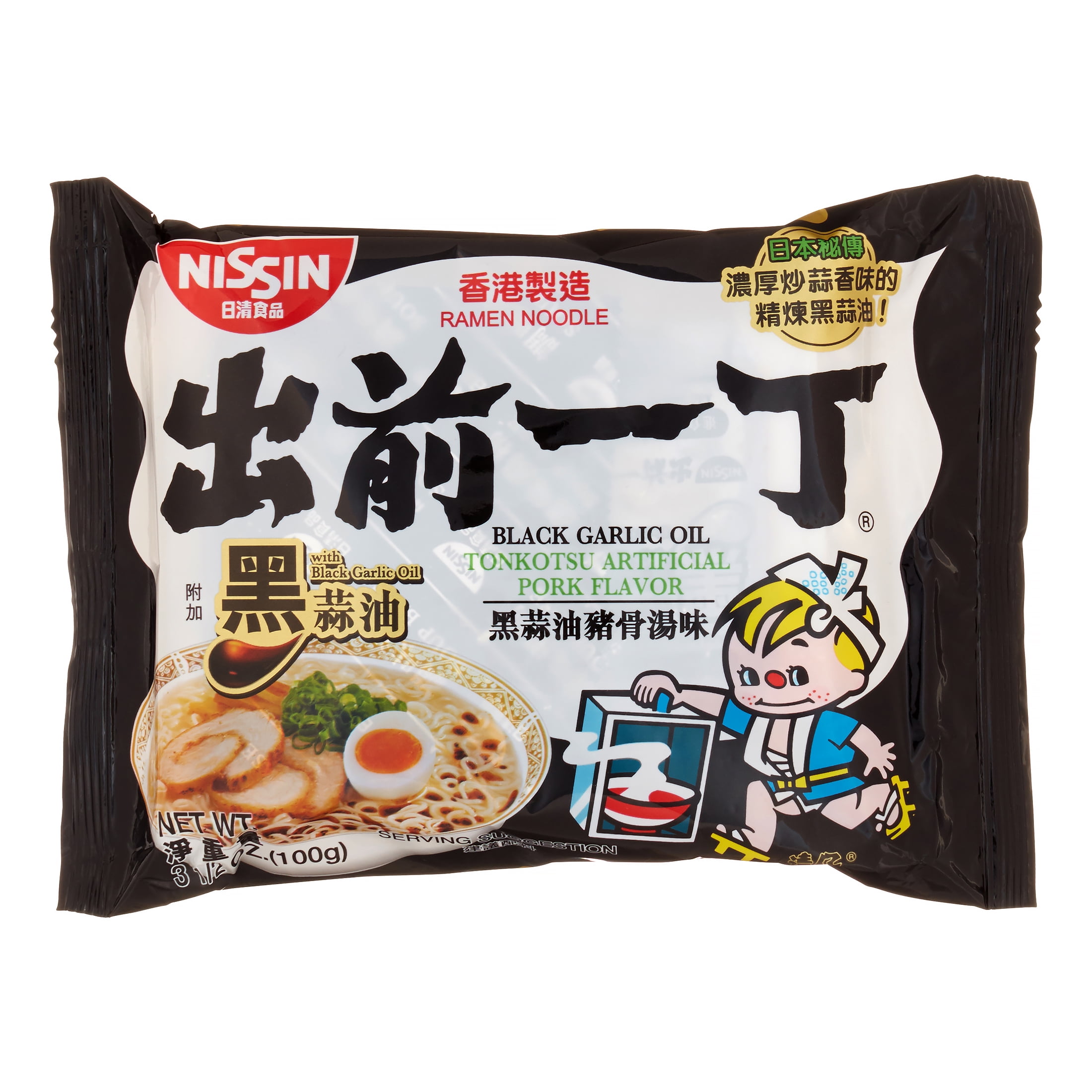 Nissan Instant Ramen, Black Garlic Oil, 3.5 Oz