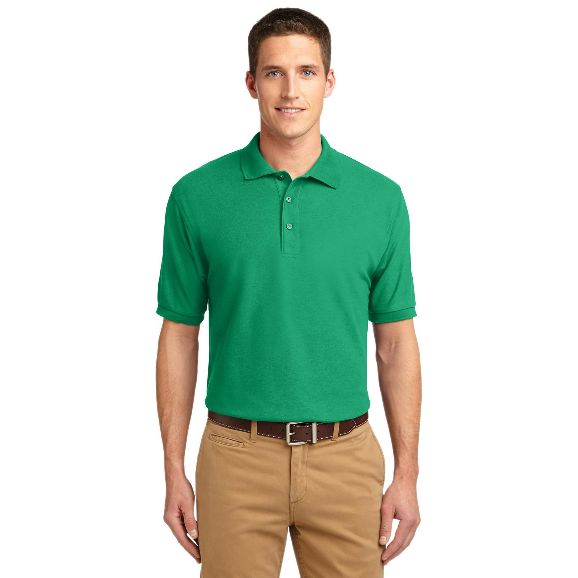 Port Authority Silk Touch Polo. K500 Xs Court Green Walmart