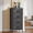 Black, variant on Sybels 4-Drawer Dresser,Storage Organizer ,with wooden tabletop and fabric drawers, sturdy steel frame, suitable for bedroom, living room, and entryway, Black
