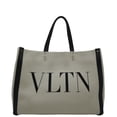 thumbnail image 1 of Pre-Owned VALENTINO GARAVANI VLNT Small Canvas Tote Bag Cream, 1 of 12