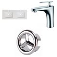 thumbnail image 1 of American Imaginations 21-in. W 3H4-in. Ceramic Top Set In White Color - Overflow Drain Incl. AI-24180, 1 of 9