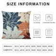 thumbnail image 5 of COMIO Navy Blue Orange Pillow Covers Fall Decorations Dahlia Decorative Throw Pillows Outdoor Farmhouse Decor for Sofa Couch Bed Modern Autumn Colored Flower Square Cushion Case, 5 of 5