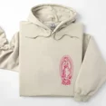 thumbnail image 3 of La Virgen de Guadalupe Hoodie – Vintage Religious Virgin Print, Unisex Classic Cotton Hoodie, Streetwear Pullover for Men & Women, 3 of 6