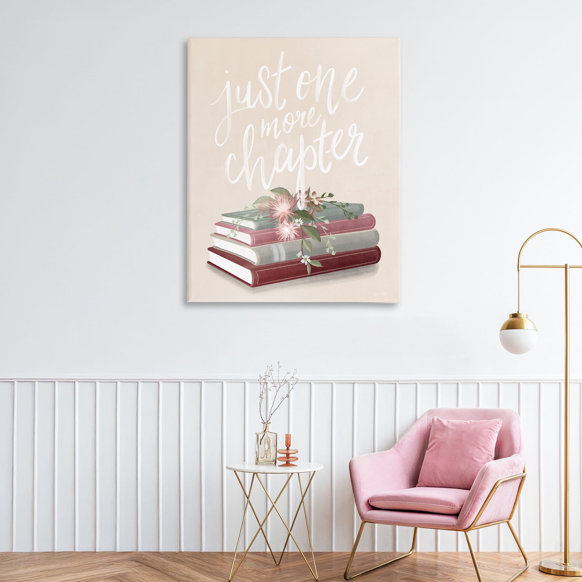 Stupell Industries One More Chapter on Beige Canvas Wall Art, design by House Fenway