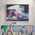 thumbnail image 1 of Cuadros Decorativos 5D DIY en forma especial diamante pintura punto de cruz mosaico artesanal (Horse06) Likrtyny embutido en tela, 1 of 9