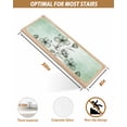 thumbnail image 4 of Stair Treads for Wooden Steps,Green Floral Peel and Stick Stair Treads with Adhesive,Country Rustic Ombre Painting Art Watercolor Non Slip Indoor Stairs Runner Rugs Mats for Elders Dogs 8"x30" 4PCS, 4 of 7