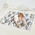 thumbnail image 2 of White Dinosaurs Skeletons Pattern Blanket,Comfortable Soft Lamb Wool Throw Blanket,All Season,Warm Lightweight Blankets for Sofa Bed Couch Living Room Chair,30"x40", 2 of 4