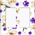 thumbnail image 6 of Metal Light Switch Plate Cover Purple Yellow Flowers Rosemary White FLW050, 6 of 13