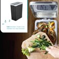 thumbnail image 3 of Home Zone Living 12 Gallon and 1.3 Gallon Kitchen Trash Can Value Bundle Set, Stainless Steel Wastebasket with Lid and Slim Design, 3 of 7