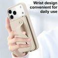 thumbnail image 2 of For IPhone 17 Pro Max Case  Premium PU Leather Wristband Holder With Multiple-Card Slots, Flip Wallet Phone Case With Detachable Crossbody,White,For iPhone 17 Pro Max, 2 of 8
