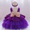 thumbnail image 1 of Vestido de bebé, vestido de novia con encaje calado, vestido lavado, vestido de princesa de algodón para niños, vestido, 1 of 6