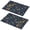 Pioneer Flower Floral-3, variant on Placemat, Pioneer Flower Floral Print Pattern Place Mats Table Mat Set Of 2, PVC Washable Placemats for Party Kitchen Dining Decoration, 18x12 Inch, Fade Resistant